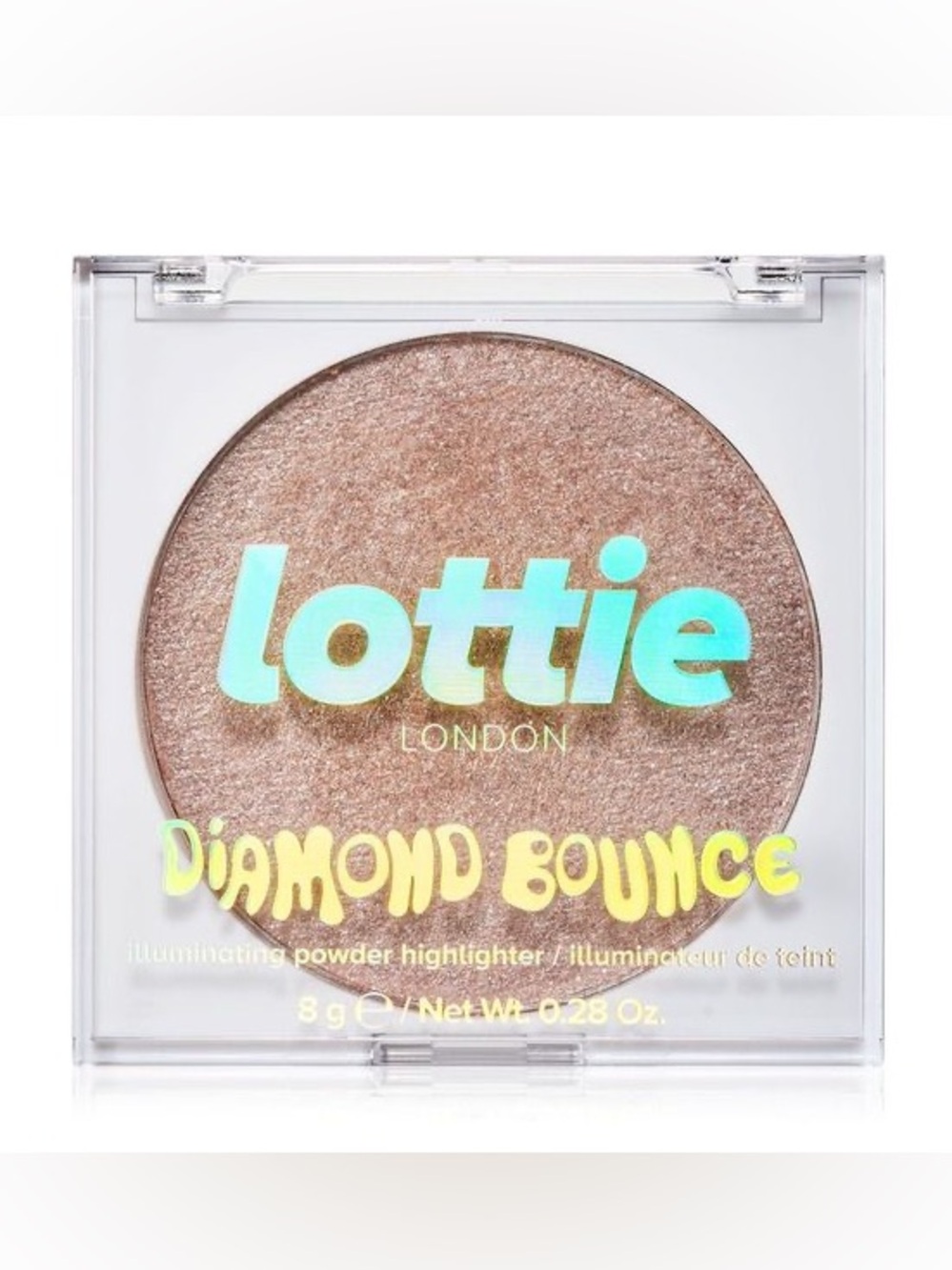 New Lottie London Diamond Bounce Highlighter Face Powder Gel - Pink Sherbet